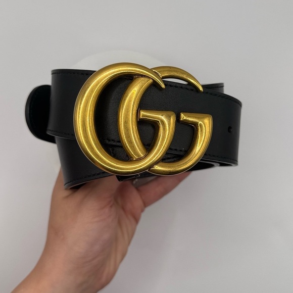 *SOLD somewhere else* Gucci GG MARMONT Leather Belt - Picture 1 of 9